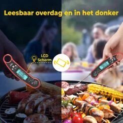 MostEssential Premium Vleesthermometer - BBQ Thermometer - Kernthermometer - Suikerthermometer - Voedselthermometer - Thermometer Koken - Keuken Thermometer - Digitaal – Draadloos - Waterdicht -Merkloos Verkoopwinkel 1200x1200 965
