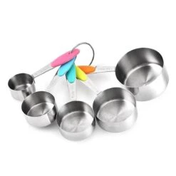 10-Delige Maatbeker & Maatlepel Set - Meetlepels Maatcups - Measuring Cups Spoons - Maatschepjes & Bekers - Grammen & ML Afwegen - Kleuren -Merkloos Verkoopwinkel 1200x1200 982
