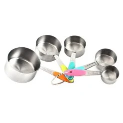10-Delige Maatbeker & Maatlepel Set - Meetlepels Maatcups - Measuring Cups Spoons - Maatschepjes & Bekers - Grammen & ML Afwegen - Kleuren -Merkloos Verkoopwinkel 1200x1200 983