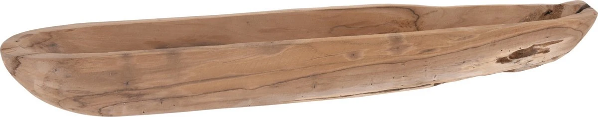 Excellent Houseware H&S Collection Fruitschaal - Teak Hout - Ovaal - 70 X 12 Cm 1 Excellent Houseware H&S Collection Fruitschaal - Teak Hout - Ovaal - 70 X 12 Cm