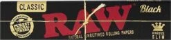RAW Classic Black King Size Slim Rolling Papers (50 Stuks) -Merkloos Verkoopwinkel 1200x284 1