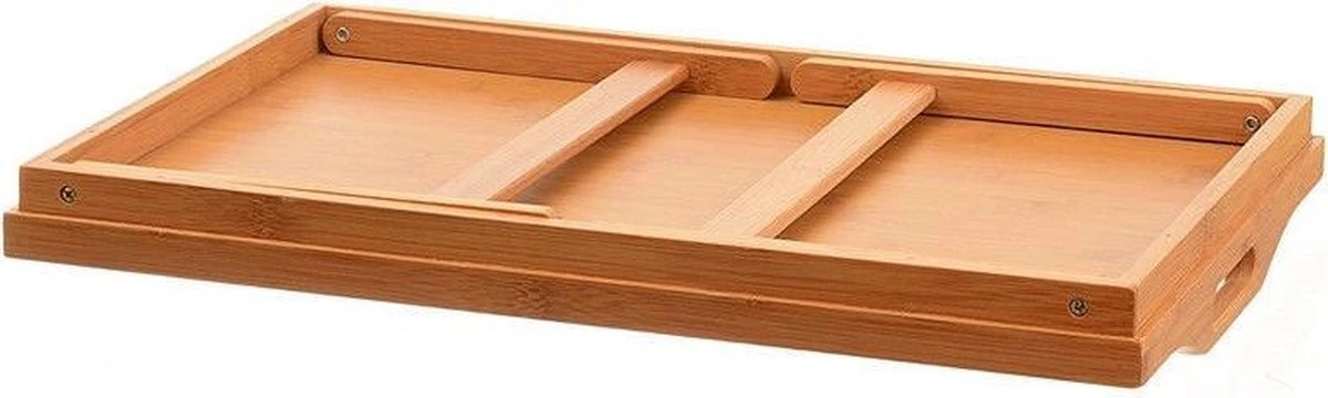 Merkloos Decopatent® Bamboe Inklapbare Bedtafel Voor Op Bed Met Dienblad - Houten Bedtafelje - Laptoptafel - Ontbijt Bed - Bank Dienblad 6 Merkloos Decopatent® Bamboe Inklapbare Bedtafel Voor Op Bed Met Dienblad - Houten Bedtafelje - Laptoptafel - Ontbijt Bed - Bank Dienblad - Afbeelding 6