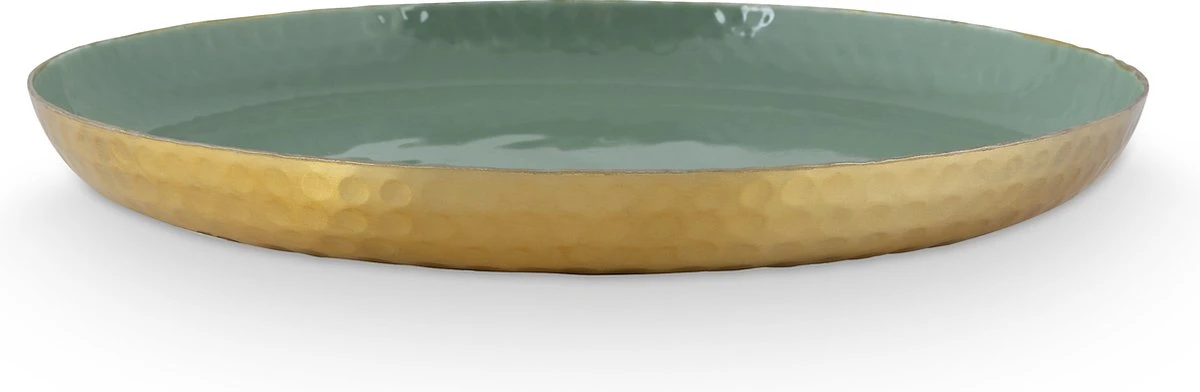 Pip Studio Dienblad - Metaal - Lichtgroen - Ø 30cm 1 Pip Studio Dienblad - Metaal - Lichtgroen - Ø 30cm
