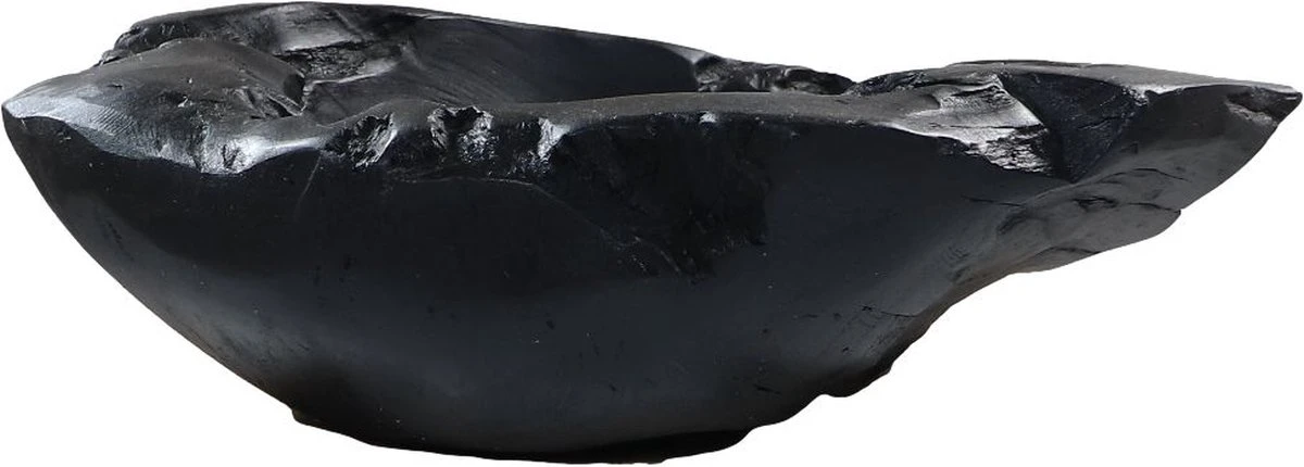 Fruitschaal - ø35-45 Cm - Zwart - Teak 2 Fruitschaal - ø35-45 Cm - Zwart - Teak - Afbeelding 2