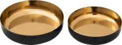 Parya Home - Sierschaal Set Van 2 Rond Knabbelschaal Glam - 22x18 - Goud - Hoogwaardig Metaal -Merkloos Verkoopwinkel 1200x441 2