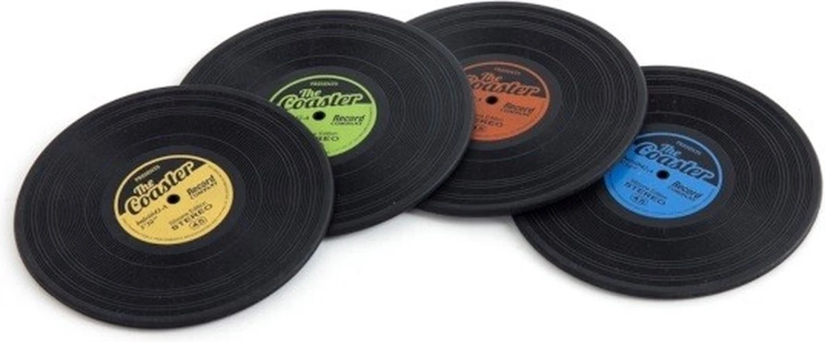 Balvi Set Van 4 LP Onderzetters The Coaster 10 Balvi Set Van 4 LP Onderzetters The Coaster - Afbeelding 10