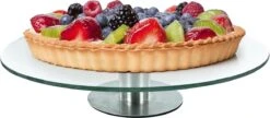 "Secret De Gourmet" Taartplateau Draaibaar | Taartplateau Met Voet | Taartbord | Taart Draaiplateau | Duurzaam | Glas / RVS | Ø 30cm -Merkloos Verkoopwinkel 1200x526 1