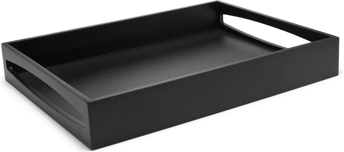 Leopold Vienna - Dienblad 40x30x6cm MDF Zwart 1 Leopold Vienna - Dienblad 40x30x6cm MDF Zwart