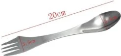 Usables Spork - 3 In 1 - Bestekset - Mes, Vork En Lepel - Milieuvriendelijk - Roestvrijstaal - RVS - Duurzaam - Hiking - Camping - Herbruikbaar -Merkloos Verkoopwinkel 1200x553