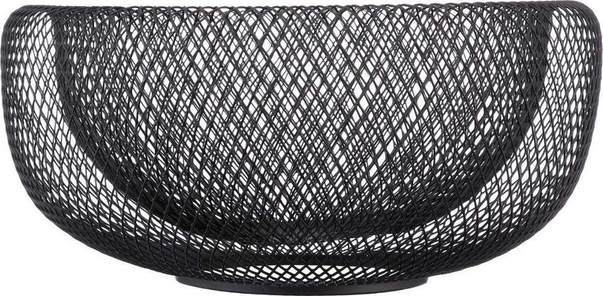 Fruitschaal/fruitmand Rond Zwart Metaal 27 Cm - Fruitschalen/fruitmanden - Draadmand Van Metaal 3 Fruitschaal/fruitmand Rond Zwart Metaal 27 Cm - Fruitschalen/fruitmanden - Draadmand Van Metaal - Afbeelding 3