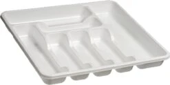 Kunststof Bestekbak/bestekhouder 7-vaks Wit 42 X 39 Cm - Keukenlade/besteklade Inzetbakken -Merkloos Verkoopwinkel 1200x597
