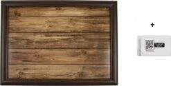 Mars & More Schootkussen Laptray Ruw Hout L 43x33cm Met Pepermuntdoosje