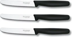 Victorinox Swiss Classic Tafelmessenset - 11cm - 3-delig - Zwart - Gekarteld - RVS En Kunststof -Merkloos Verkoopwinkel 1200x615