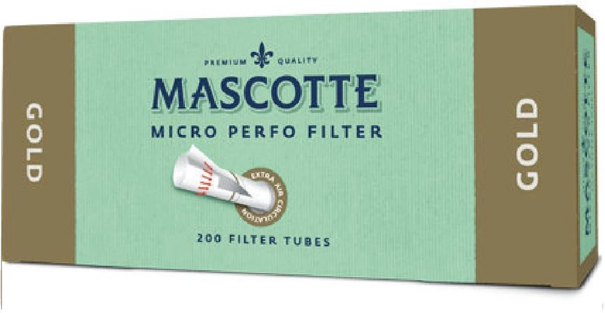 Sigarettenhulzen Mascotte Gold Filter 200 X 5 Hulzen 2 Sigarettenhulzen Mascotte Gold Filter 200 X 5 Hulzen - Afbeelding 2