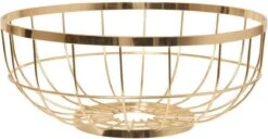 Pt, Fruitschaal Open Grid - ø 28 Cm - Goud