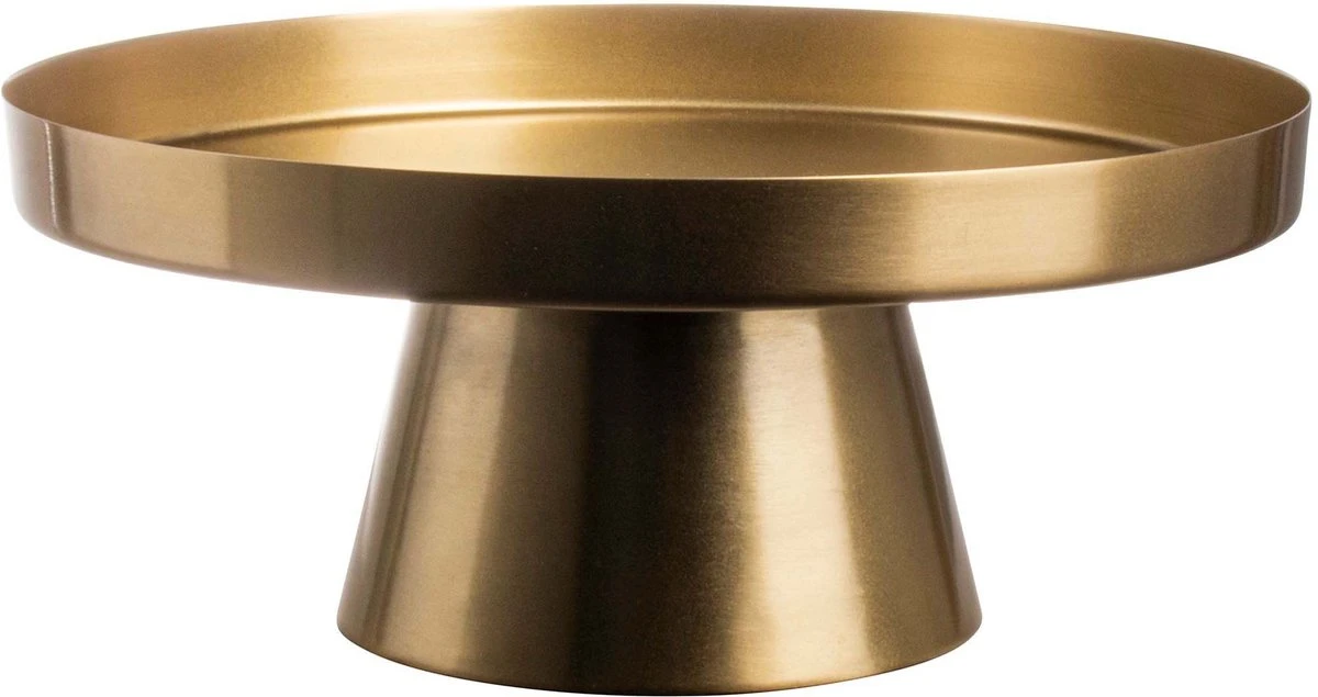 Gusta - Taarthouder - Goud - Metaal - ø24,5x10cm 1 Gusta - Taarthouder - Goud - Metaal - ø24,5x10cm