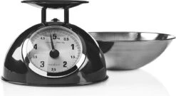 Nedis Keukenweegschaal - Analoog - Roestvrij Staal - Verwijderbare Kom - Zwart -Merkloos Verkoopwinkel 1200x655