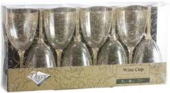 Decorline - 48 Wijnglazen Van Premium Kunststof Met Gouden Glitter, Herbruikbare Cocktailglazen Voor Bruiloften En Feestjes, 200 Ml, Herbruikbaar En Stabiel… -Merkloos Verkoopwinkel 1200x655 5