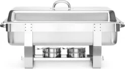 Hendi Chafing Dish Fiora GN 1/1 - 9 Liter - Incl. 6 GN Bakken - 58,5x38,5x(H)31,5cm -Merkloos Verkoopwinkel 1200x662 1
