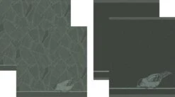 DDDDD Birdy - 2 Theedoeken & 2 Keukendoeken - Green