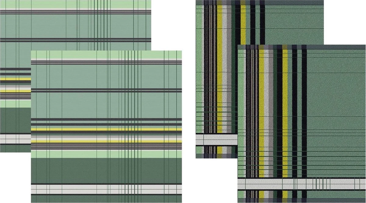 DDDDD Helsinki - 2 Theedoeken & 2 Keukendoeken - Mint Green 1 DDDDD Helsinki - 2 Theedoeken & 2 Keukendoeken - Mint Green