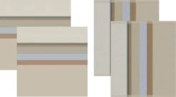 DDDDD Rico - 2 Theedoeken & 2 Keukendoeken - Sand