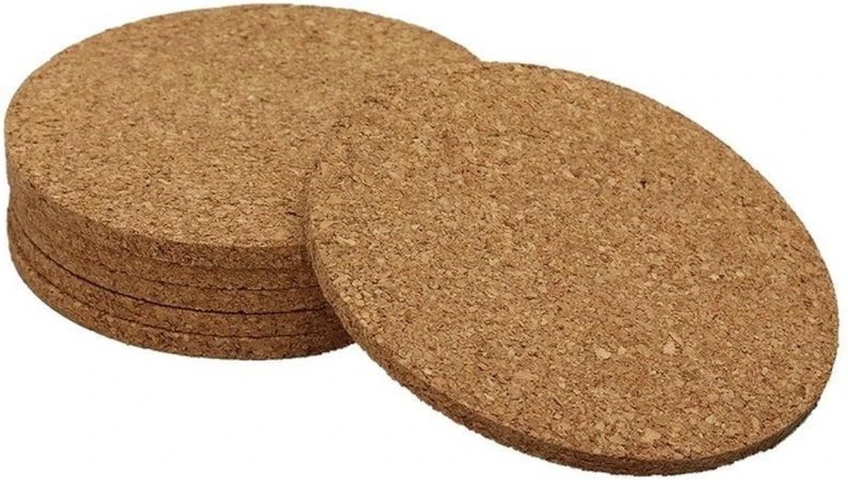 Merkloos Onderzetters Van Kurk 18 Stuks - Set Glazen Onderzetters 1 Merkloos Onderzetters Van Kurk 18 Stuks - Set Glazen Onderzetters