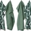 Merkloos Tiseco Essentials Keukendoek - Set Van 3 Stuks - Microvezel - 40x60cm - Leaf