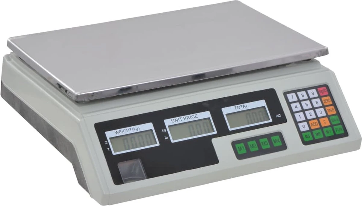VidaXL Weegschaal Digitaal Met Oplaadbare Batterij 30 Kg 10 VidaXL Weegschaal Digitaal Met Oplaadbare Batterij 30 Kg - Afbeelding 10