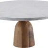Marmeren Taart Plateau Cake Stand 100% Natuurlijke Marmer - Ø 30 Cm