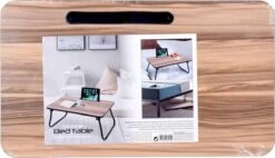 Dienblad - Uitklapbare Pootjes - Zwart Metaal - Ontbijt Op Bed - MDF - 52x30x22 Cm -Merkloos Verkoopwinkel 1200x690 1