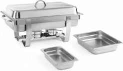 Hendi Chafing Dish Fiora GN 1/1 - 9 Liter - Incl. 6 GN Bakken - 58,5x38,5x(H)31,5cm -Merkloos Verkoopwinkel 1200x696 3