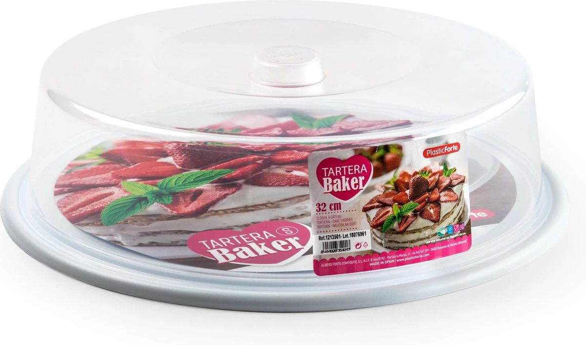 Witte Ronde Taart Bewaardoos 32 X 9,5 Cm - Keukenbenodigdheden - Taart Bewaarbak - Taarten/vlaaien Serveren/bewaren In Doos 1 Witte Ronde Taart Bewaardoos 32 X 9,5 Cm - Keukenbenodigdheden - Taart Bewaarbak - Taarten/vlaaien Serveren/bewaren In Doos
