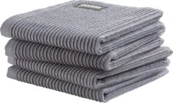 DDDDD Vaatdoek Basic Grey 30 X 30 Cm Per 4 Stuks