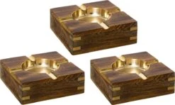 Terras Asbak Vierkant Metaal/hout 10 X 4 Cm Goud - Buiten Asbakken -Merkloos Verkoopwinkel 1200x721 3