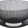 Fruitschaal/fruitmand Rond Zwart Metaal 27 Cm - Fruitschalen/fruitmanden - Draadmand Van Metaal