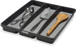 Madesmart Bestekbak - Besteklade 3 Vakken - Antraciet