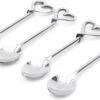 Riviera Maison Theelepels Zilver - With Love.. Spoons - Set Van 4 Stuks