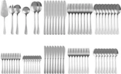 Magani - Zilveren Bestekset - Roestvrij Staal - 70-delig - Voor Acht Personen - PVD Coating