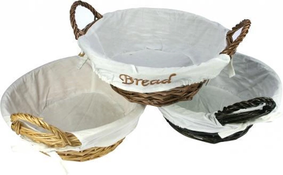 Merkloos Broodmandje - 24 Cm - Bruin 2 Merkloos Broodmandje - 24 Cm - Bruin - Afbeelding 2