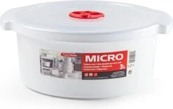 3x Stuks Magnetron Voedsel Opwarmen Potjes/bakjes 3 Liter Met Speciale Deksel - 25 X 23 X 10 Cm -Merkloos Verkoopwinkel 1200x758 4