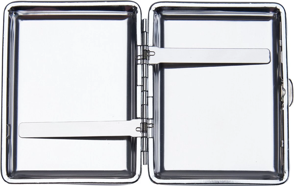 Sigarettendoosje Zilver - 16 Sigaretten - Luxe Sigarettenhouder - Hoge Kwaliteit 2 Sigarettendoosje Zilver - 16 Sigaretten - Luxe Sigarettenhouder - Hoge Kwaliteit - Afbeelding 2