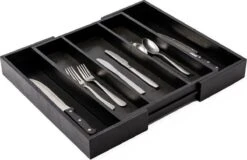 Merkloos Decopatent® Uitschuifbaar Bestekbak - Besteklade - 3 Vaks -> Uitschuifbaar Naar 5 Vakken - Bestekbakken Organizer - Bamboe - Zwart 11 Merkloos Decopatent® Uitschuifbaar Bestekbak - Besteklade - 3 Vaks -> Uitschuifbaar Naar 5 Vakken - Bestekbakken Organizer - Bamboe - Zwart -Merkloos Verkoopwinkel 1200x776 1