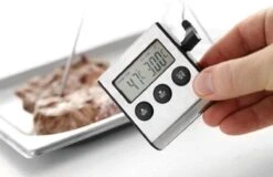 *** Digitale Keukenthermometer - Vleesthermometer- Braad Thermometer/timer - Met Timer Functie -20 °C Tot 250 °C- Incl. Timer, Warmte Alarm - Van Heble® *** -Merkloos Verkoopwinkel 1200x776 2