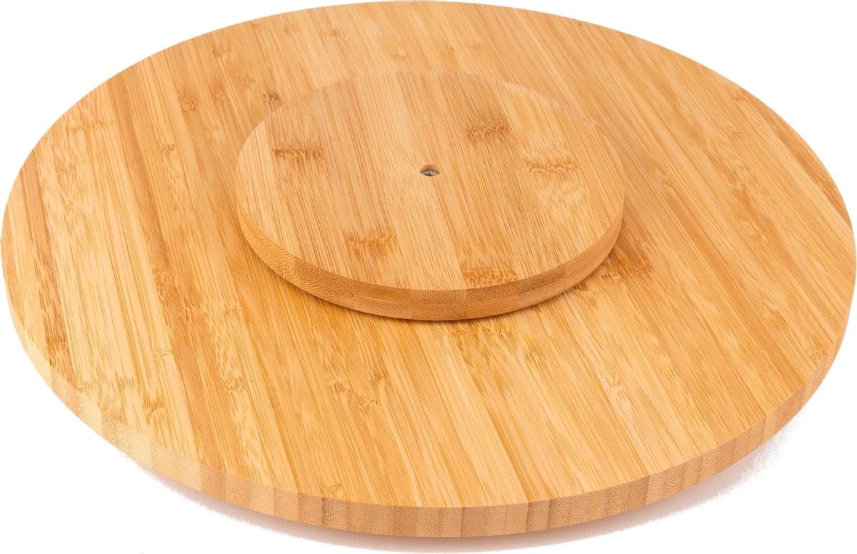 Secret De Gourmet Draaiplateau - Bamboe - D35 Cm 6 Secret De Gourmet Draaiplateau - Bamboe - D35 Cm - Afbeelding 6