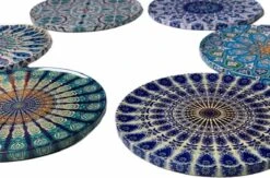 Onderzetters - Set Van 6 - Rond - Onderzetters Voor Glazen - Bohemian - Oosterse - Mandala Design - Coasters - Moederdag Cadeau -Merkloos Verkoopwinkel 1200x792 6