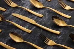 Bestekset - Bestek Goud -24 Delig-Zwitsers Kwaliteit-Complete Set-100% Roestvrijstaal-Gold 24k-Goud 24K -Merkloos Verkoopwinkel 1200x799 15