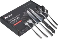 Deleca 8 Persoons Bestekset (48-delig) - Lepels, Messen, Vorken & Steakmessen - Vaatwasserbestendig - Zilver / RVS 18 Deleca 8 Persoons Bestekset (48-delig) - Lepels, Messen, Vorken & Steakmessen - Vaatwasserbestendig - Zilver / RVS -Merkloos Verkoopwinkel 1200x799 35