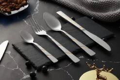 Swiss Pro+ Bestekset In Koffer-72 Delig-12 Persoons-Zwitsers Kwaliteit-Complete Set-100% Roestvrijstaal-Modern Gold 15 Swiss Pro+ Bestekset In Koffer-72 Delig-12 Persoons-Zwitsers Kwaliteit-Complete Set-100% Roestvrijstaal-Modern Gold -Merkloos Verkoopwinkel 1200x799 59