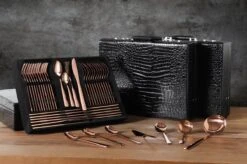 Swiss Pro+ Bestekset In Koffer-72 Delig-12 Persoons-Zwitsers Kwaliteit-Complete Set-100% Roestvrijstaal-Rose Gold 24k-Rose Goud 24K -Merkloos Verkoopwinkel 1200x799 6